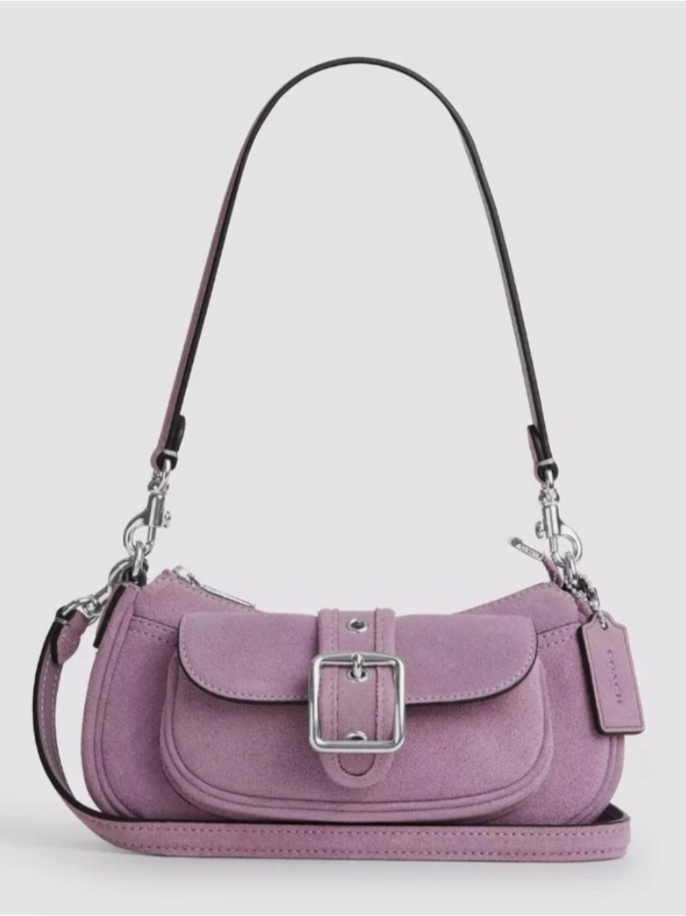 Coach Purple Suede Bag